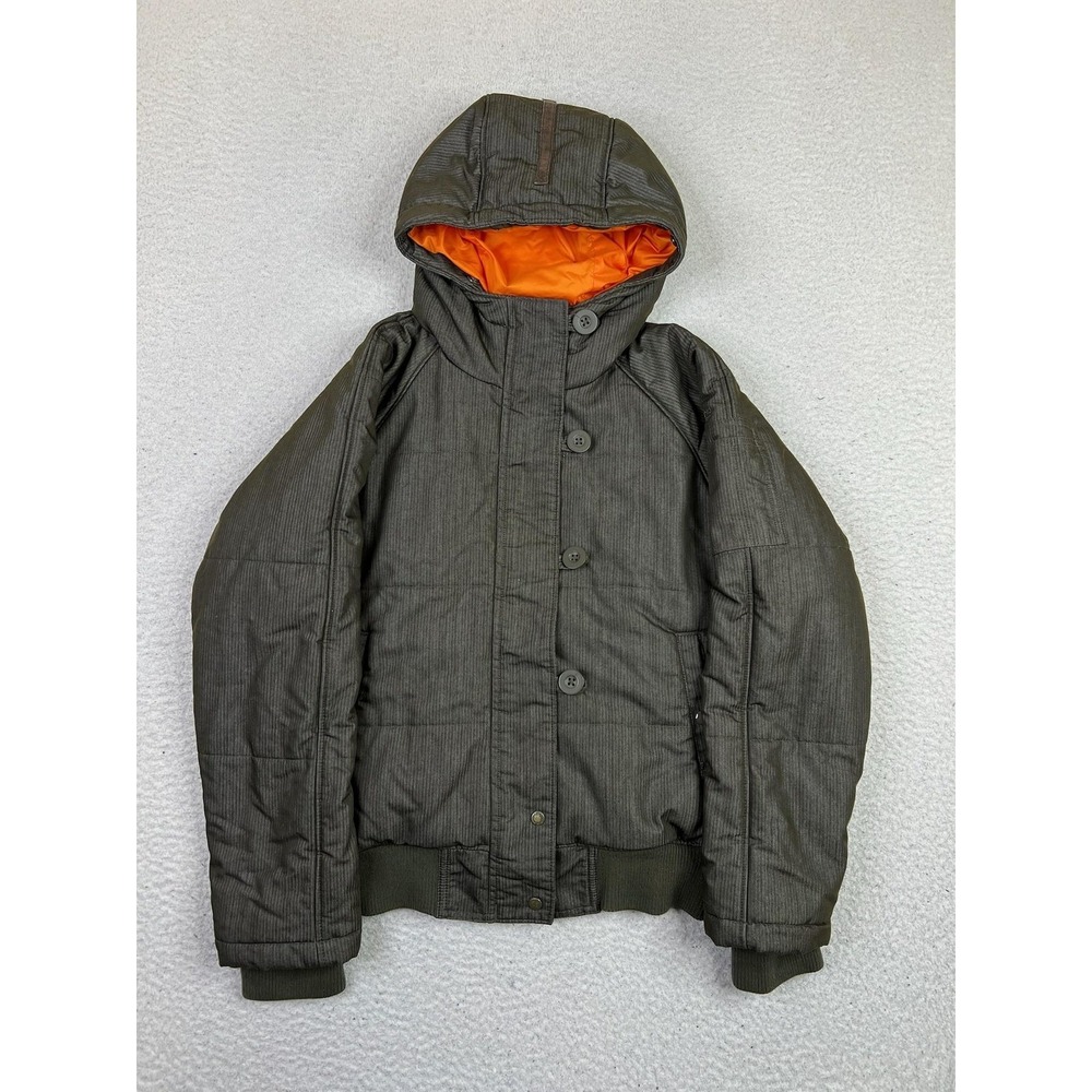 Columbia XCO Jacket Womens Small Brown Herringbone Bomber Insulated Full Zip